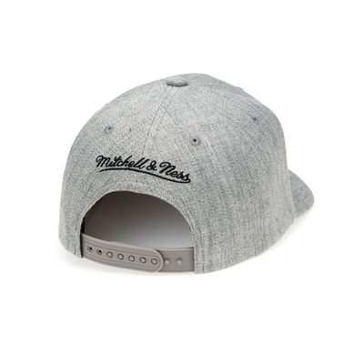 Mitchell & Ness Pinscript Stretch Snapback Grey Black