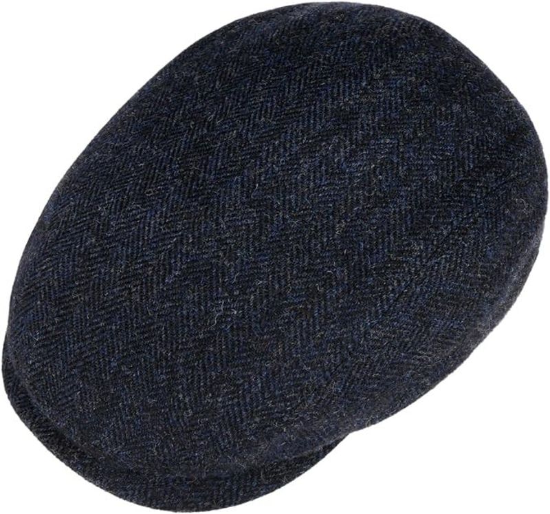 Stetson Driver Cap Wool Herringbone Navy