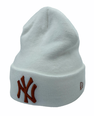 MLB NY Yankees Essential Cuff Knit White/Rust - New Era