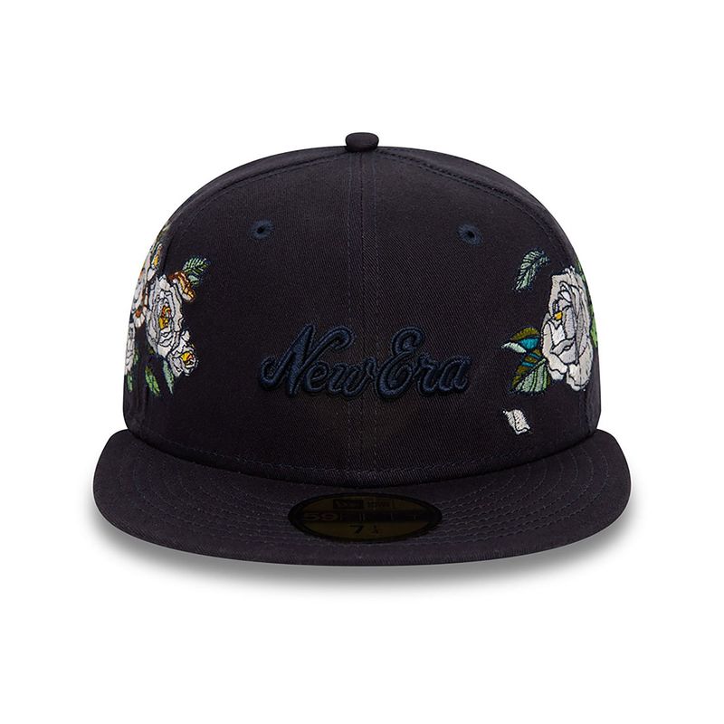 New Era Flower Icon Navy 59FIFTY Fitted Cap - New Era