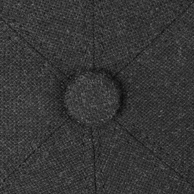 Stetson 6-Panel Cap Virgin Wool/Cashmere Dark Grey