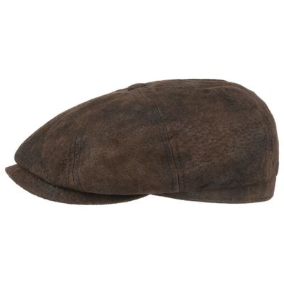 6-Panel Cap Pigskin Chocolate Stetson