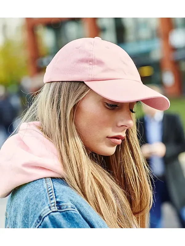 Low Profile 6 Panel Pastel Lemon Dad Cap - Beechfield