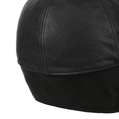 Chevrette Cowhide Cap Earflaps Black - Stetson