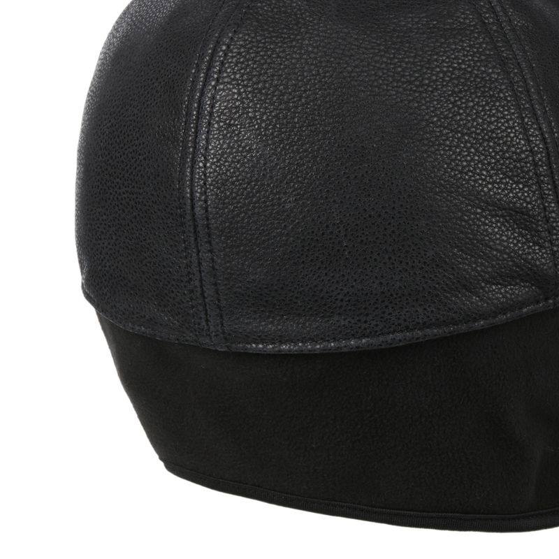 Chevrette Cowhide Cap Earflaps Black - Stetson