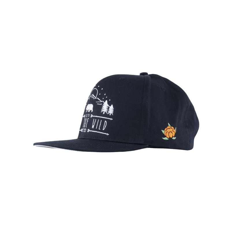 In To The Wild Black Snapback - SQRTN