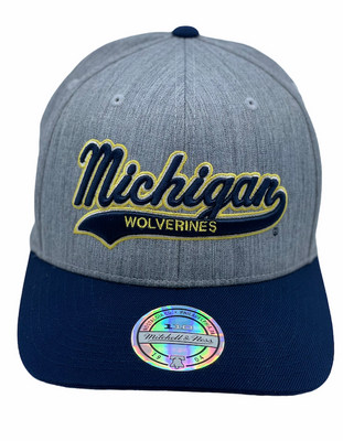Michigan Wolverines heather grey/navy 110 - Mitchell & Ness