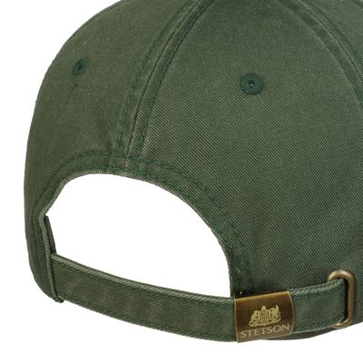 Lenloy Baseball Cap Cotton Washed Green -  Stetson