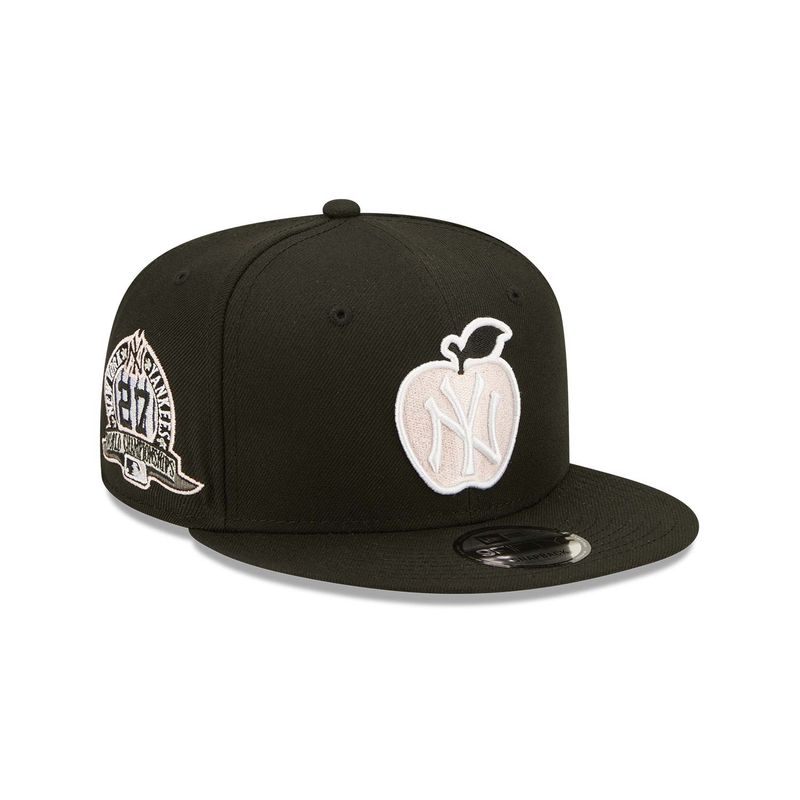 New York Yankees Apple Black 9FIFTY Snapback Cap - New Era