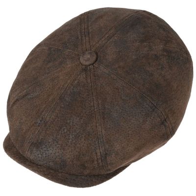 6-Panel Cap Pigskin Chocolate Stetson