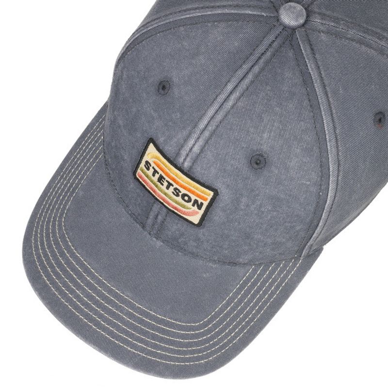 Lenloy Baseball Cap Cotton Grey -  Stetson