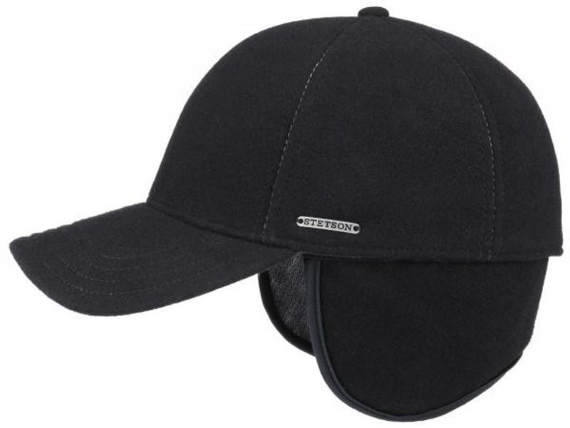 Baseball Cap Wool/Cashmere EF Black Stetson