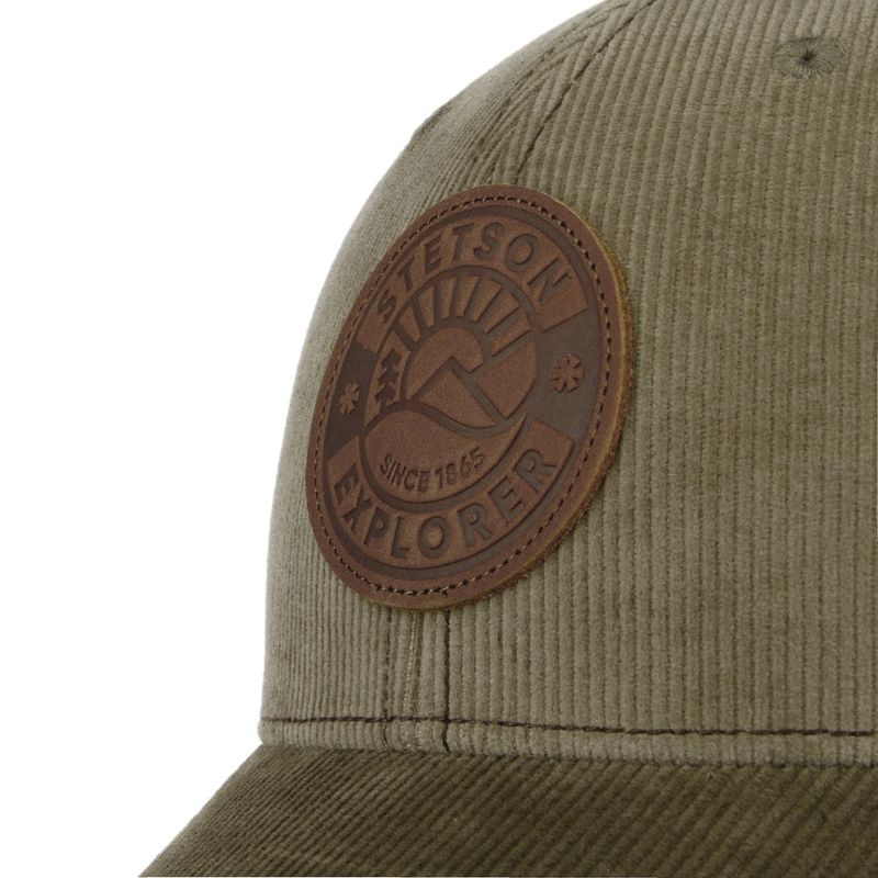 Baseball Cap Leather Patch Stetson