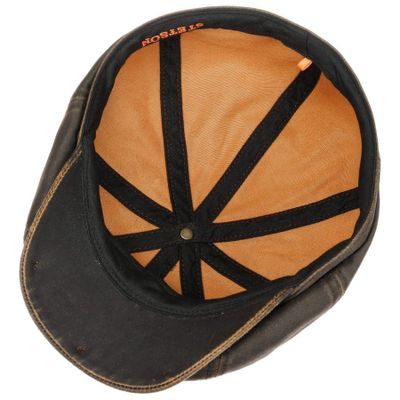 Hatteras Old Cotton Flat Cap Newsboy Brown - Stetson