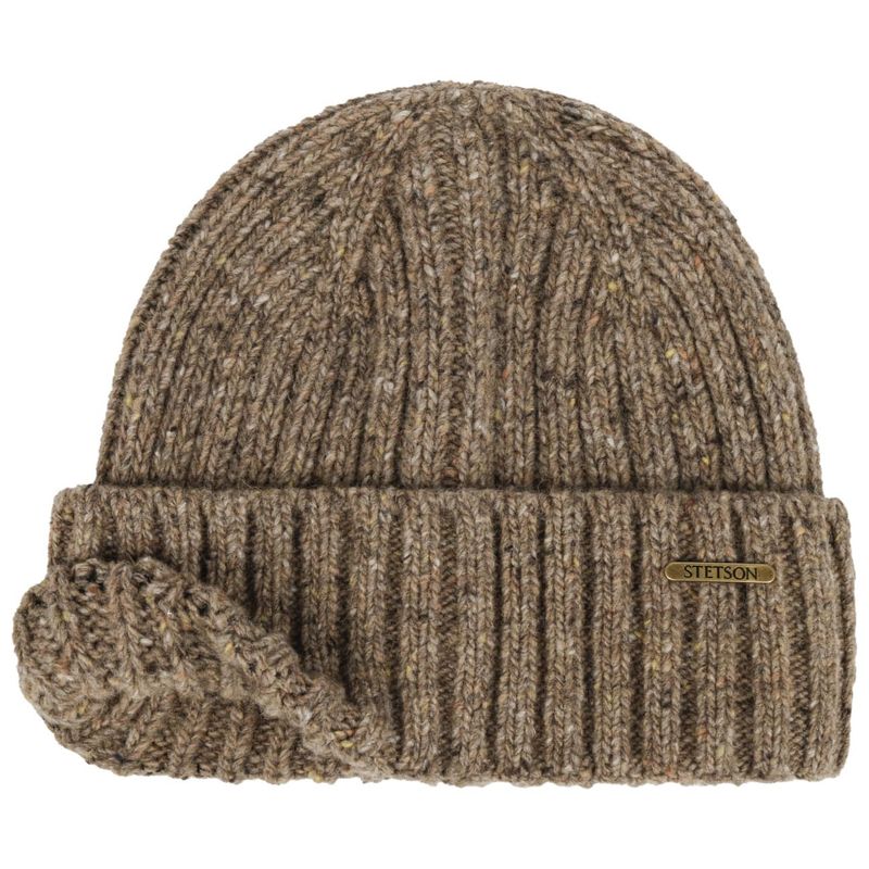 Donegal Beanie Hat Brown/Beige with Cuff - Setson