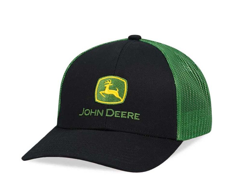 Logo Mesh Back Cap Green/Black Cap - John Deere