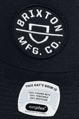 Brixton Crest C Netplus Snapback Black White