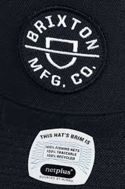 Brixton Crest C Netplus Snapback Black White