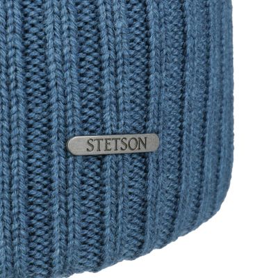 Northport Ribbed Cuff Knit Ocean Blue Mössa Merino Ull - Stetson