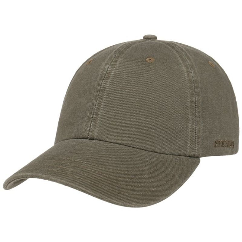 Rector Baseball Cap Cotton Olive - Stetson