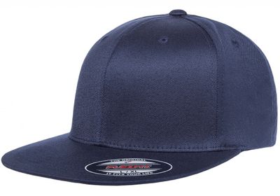 Flexfit Flat Brim Fitted Navy 6277FV - Flexfit