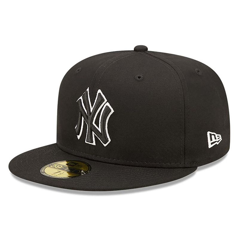 59fifty New York Yankees Team Outline Black- New Era