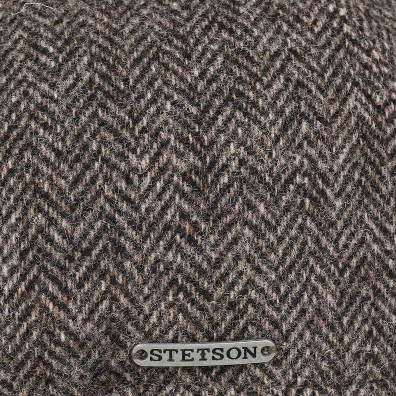 Texas Woolrich Herringbone Flat Cap - Stetson