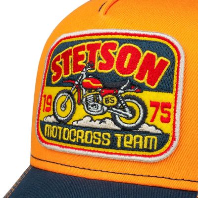 Trucker Cap Motocross Team Navy/Orange/Red- Stetson