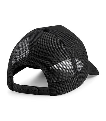 Suede Snapback Trucker Black - Beechfield
