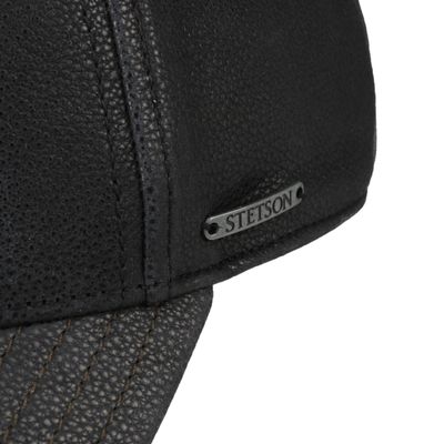 Chevrette Cowhide Cap Earflaps Black - Stetson
