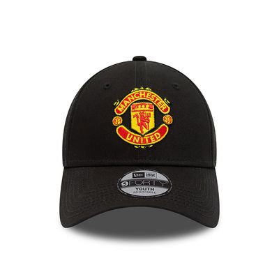 Manchester United FC Black Kidz 9FORTY Adjustable Cap - New Era