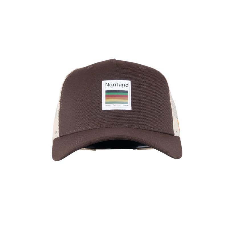 Norrlaroid trucker keps - hooked brown/sand - SQRTN