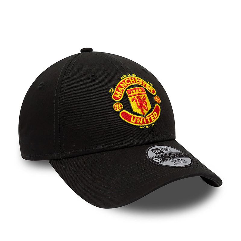 Manchester United FC Black Kidz 9FORTY Adjustable Cap - New Era