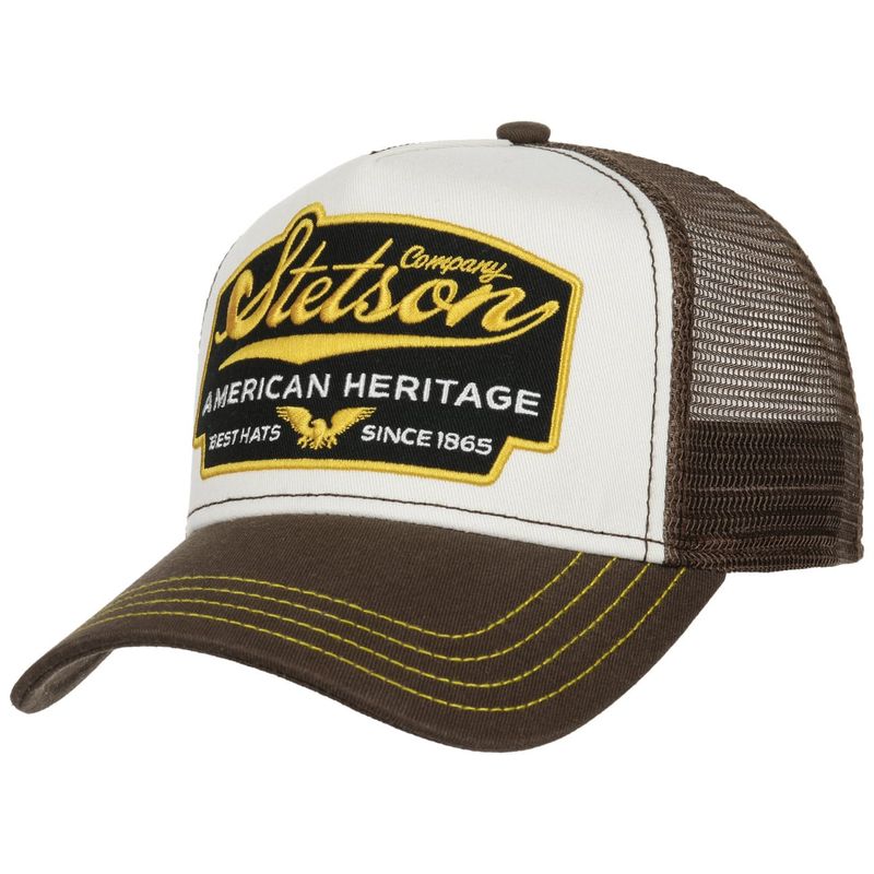 American Heritage Keps Trucker Brown - Stetson