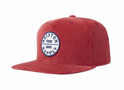 Oath III Snapback Dark Brick - Brixton - Fri frakt