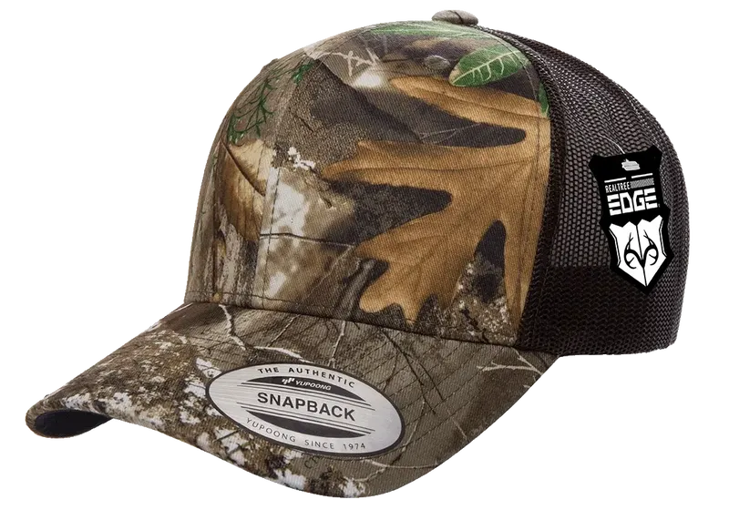 YP Classics Realtree Camo Retro Brown Trucker Cap