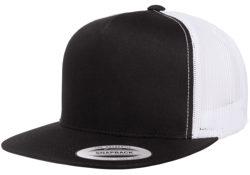 Trucker Snapback Black/White 6006T - Yupoong