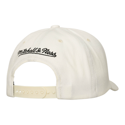Mitchell & Ness Script Stretch Snapback Off White