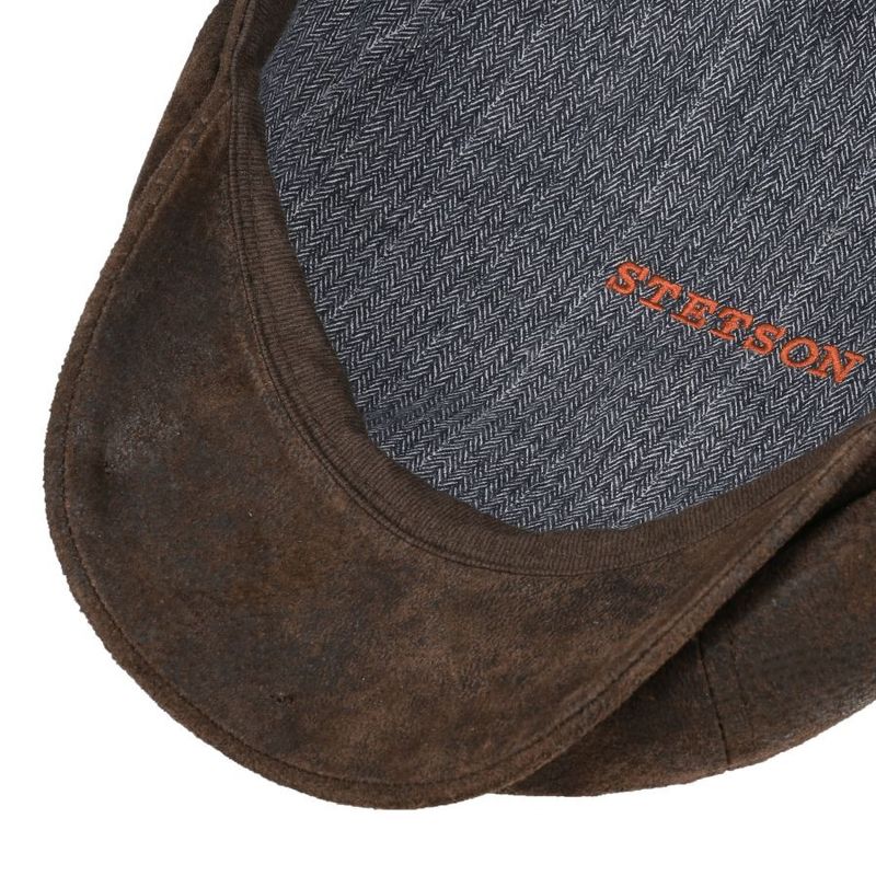 6-Panel Cap Pigskin Chocolate Stetson