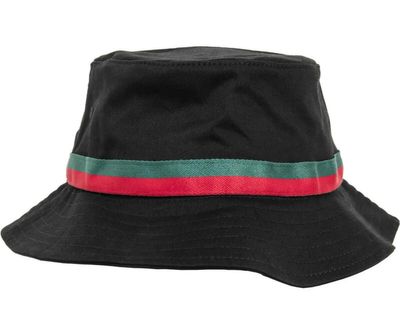 Stripe Bucket Hat Black - Flexfit