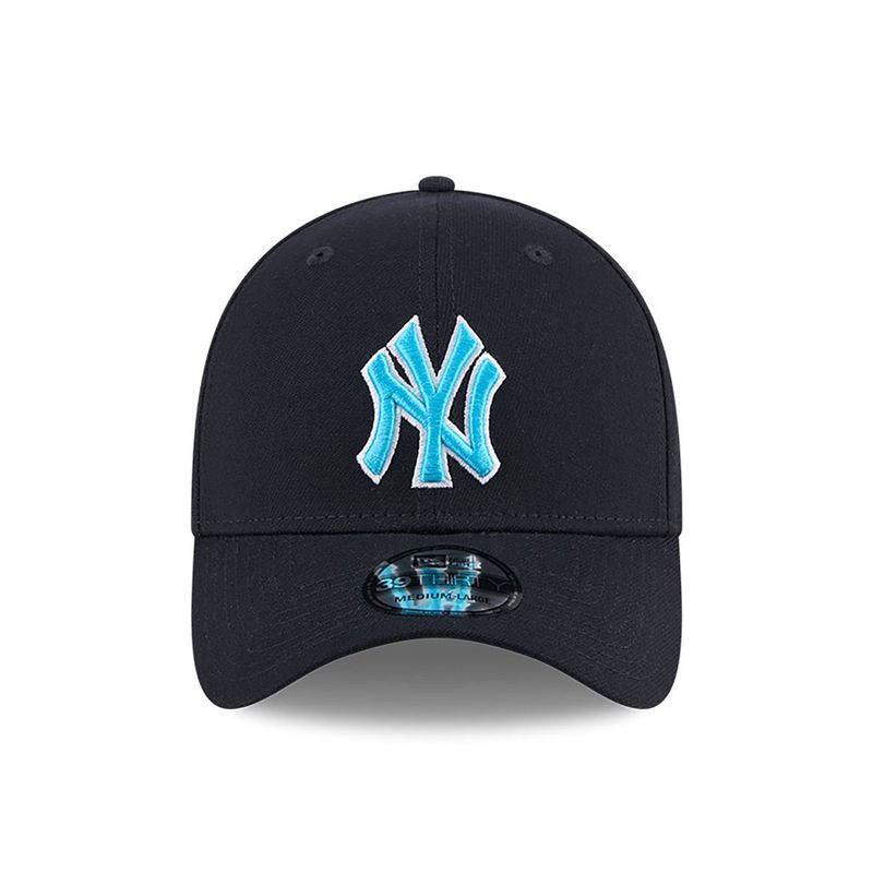 New York Yankees MLB Father's Day 2024 Navy 39THIRTY Stretch Fit Cap