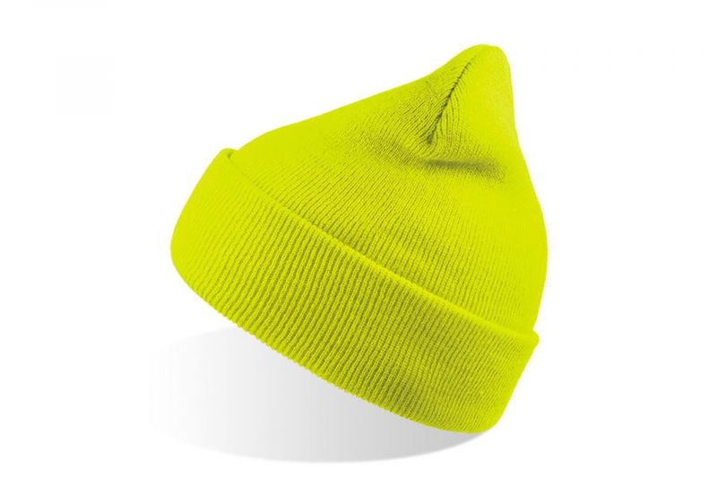 WIND Double Skin Beanie Neon Yellow/Green- Atlantis