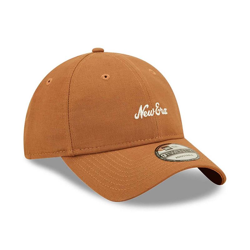 New Era Linen Brown 9TWENTY Adjustable Cap