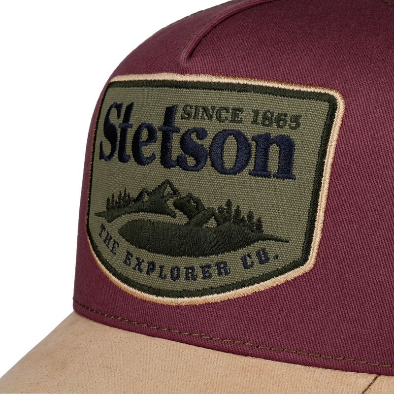 Stetson Trucker Cap Explorer Co Beige Wine