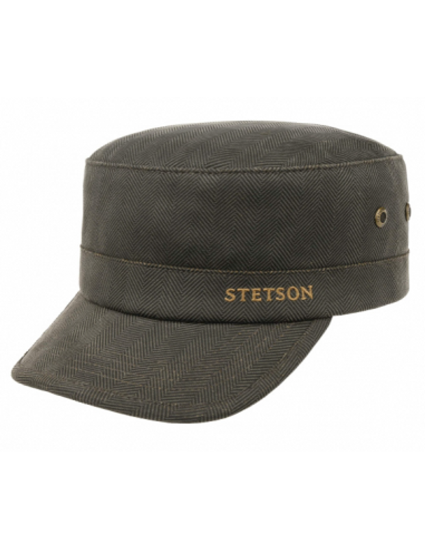 Army Cap Herringbone Mud/Black Stetson