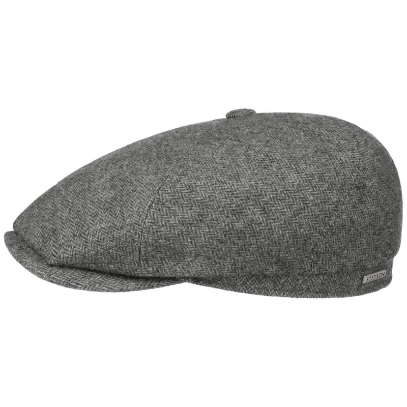 6-Panel Cap Herringbone Grey - Stetson