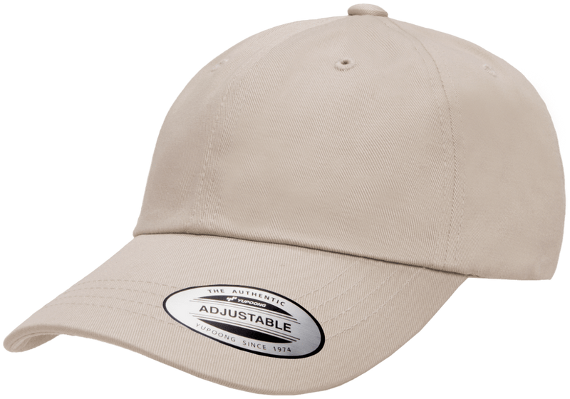 Dad Cap Low Profile Cotton Twill Stone Reglerbar - Yupoong