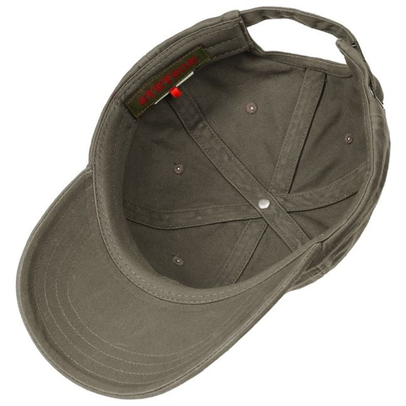 Rector Baseball Cap Cotton Olive - Stetson