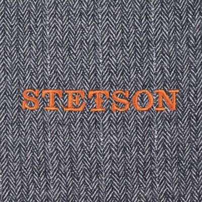 Texas Wool Herringbone Flat Cap Antra- Melange - Stetson