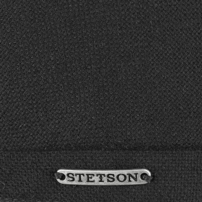 Stetson Brooklin Wool Cashmere Flat Cap Black